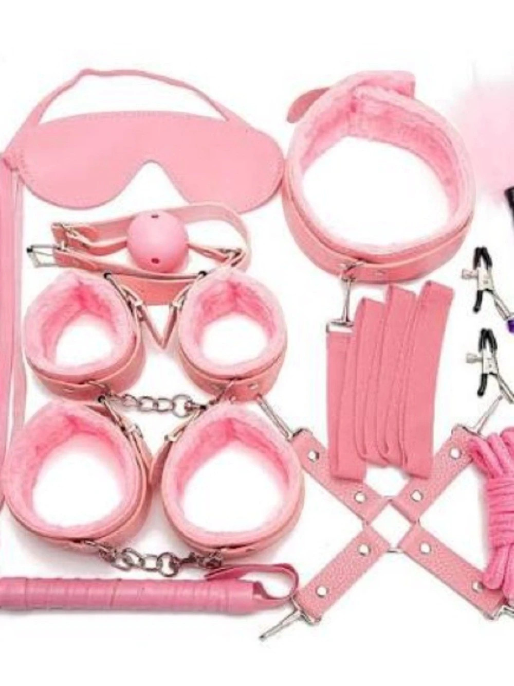 Pink Dog Collar Leash Harness Set Like New